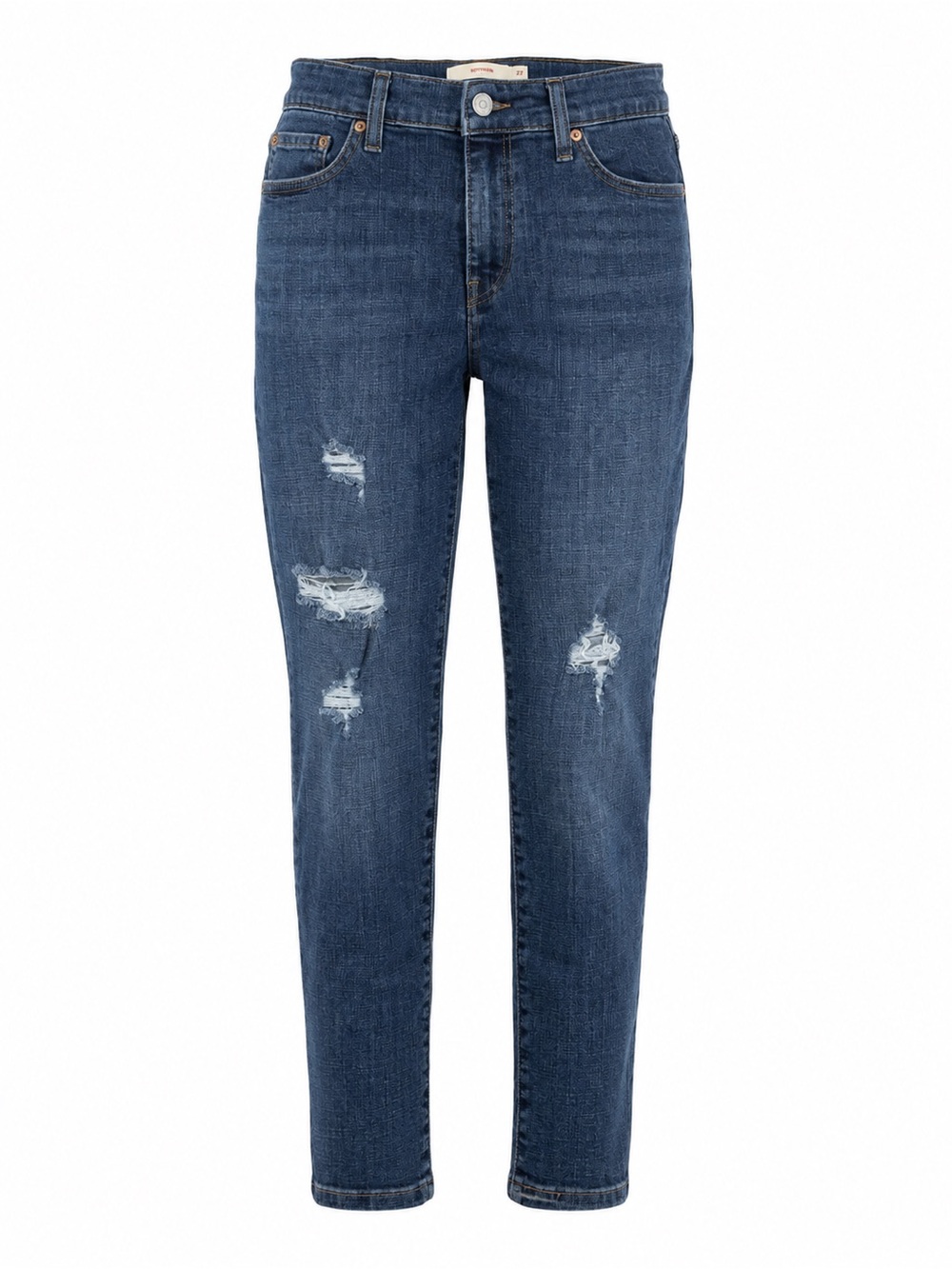 Levi's Boyfriend Distressed Medium Wash Denim Jeans Size 27